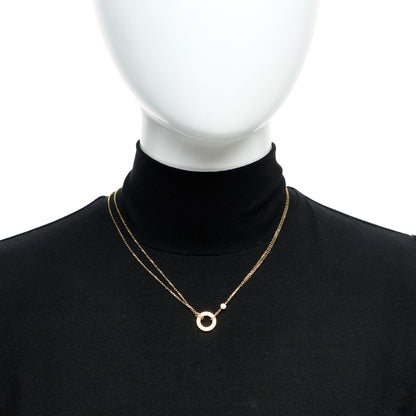 Cartier 18K Yellow Gold 2 Diamond LOVE Necklace 2 of 9