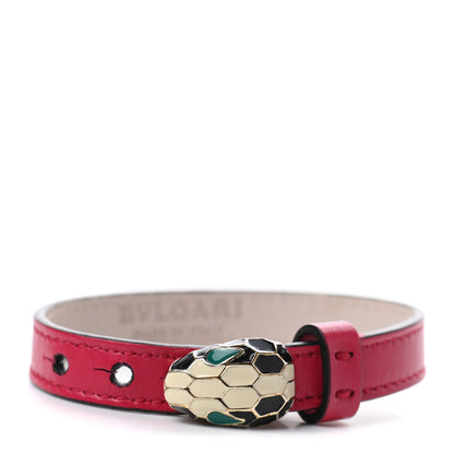 Bulgari Calfskin Serpenti Forever Bracelet L Bright Rose 1 of 5