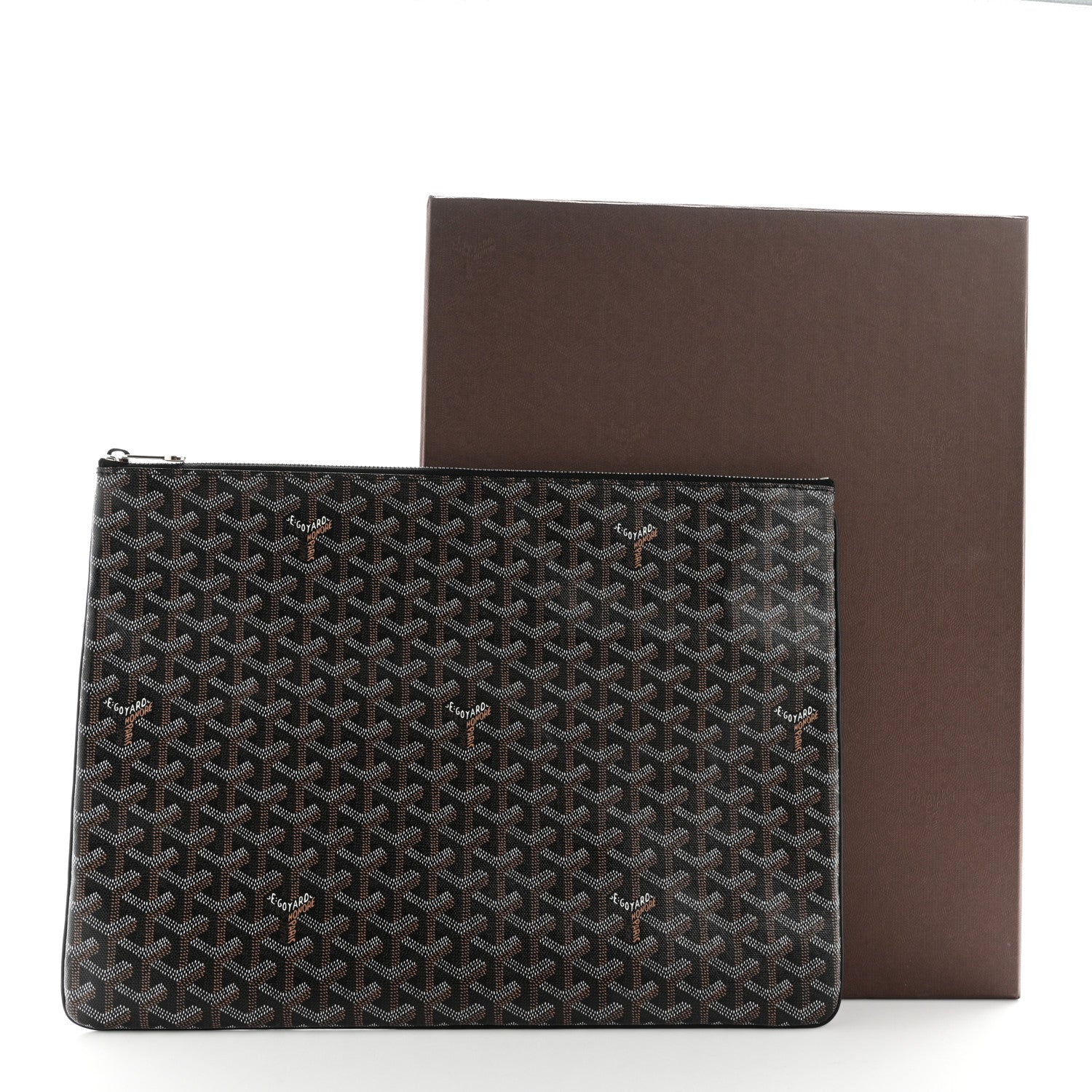 Goyard Goyardine Senat Pochette GM Black 8 of 8