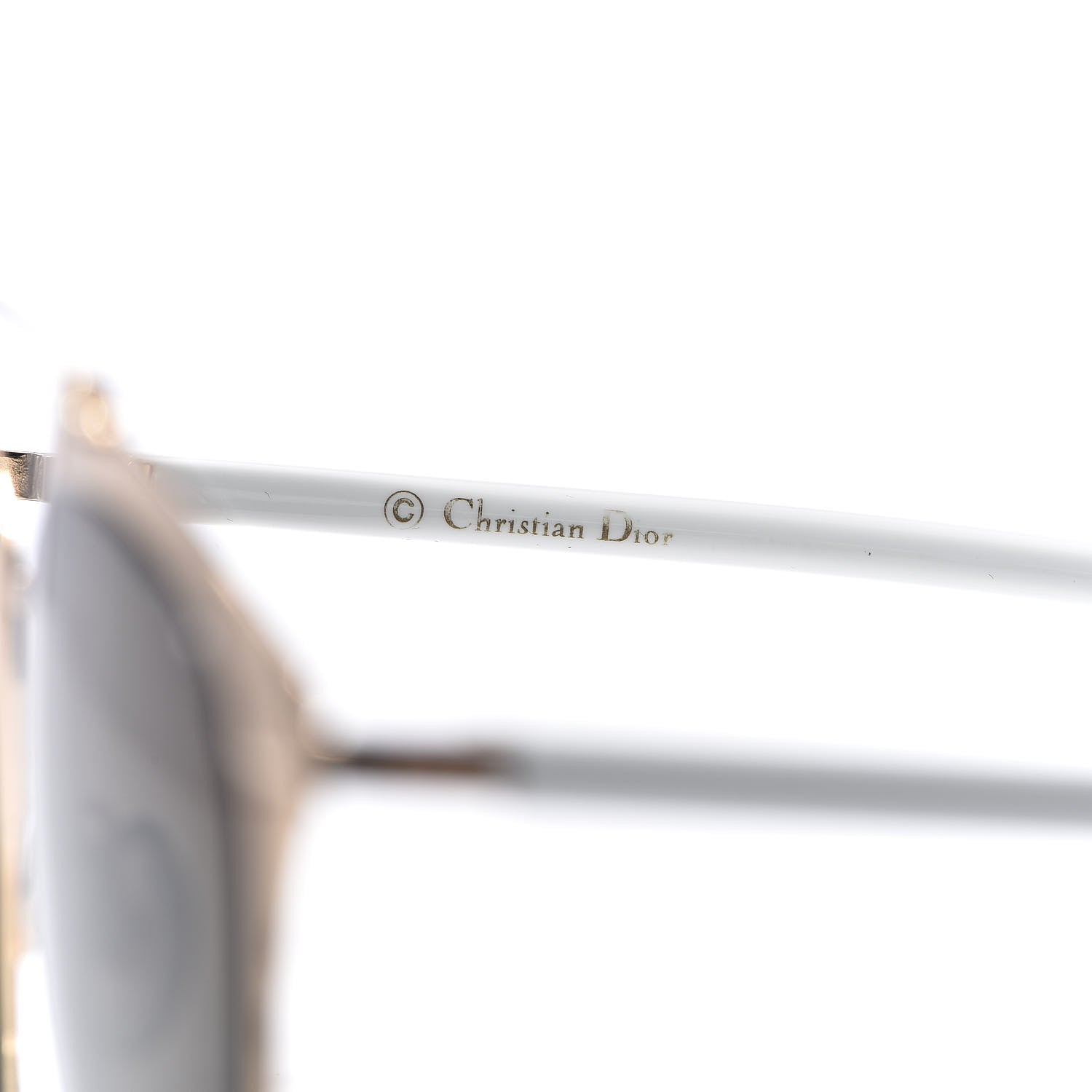 Christian Dior Reflected Sunglasses Gold White 6 of 9