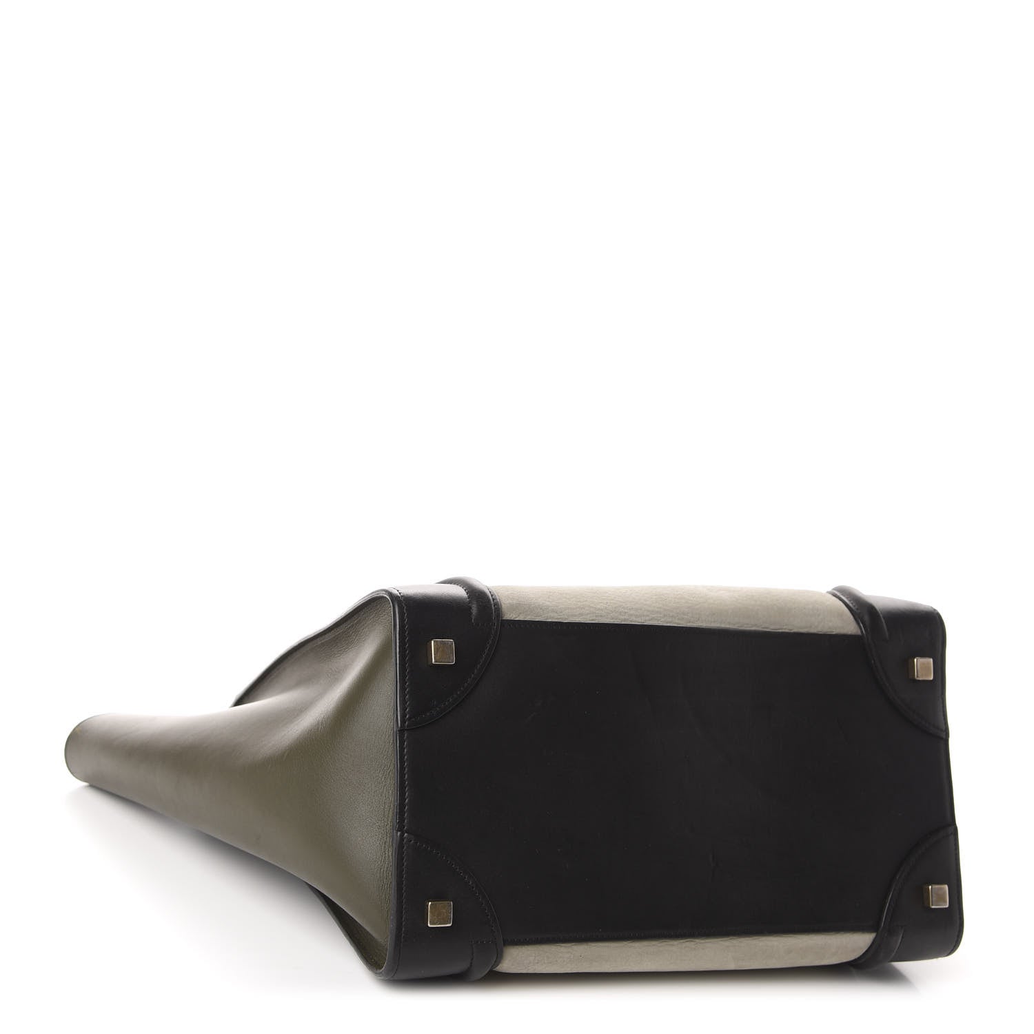 Celine Elephant Calfskin Mini Tri-Color Luggage Chalk 4 of 13