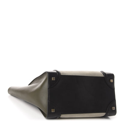 Celine Elephant Calfskin Mini Tri-Color Luggage Chalk 4 of 13