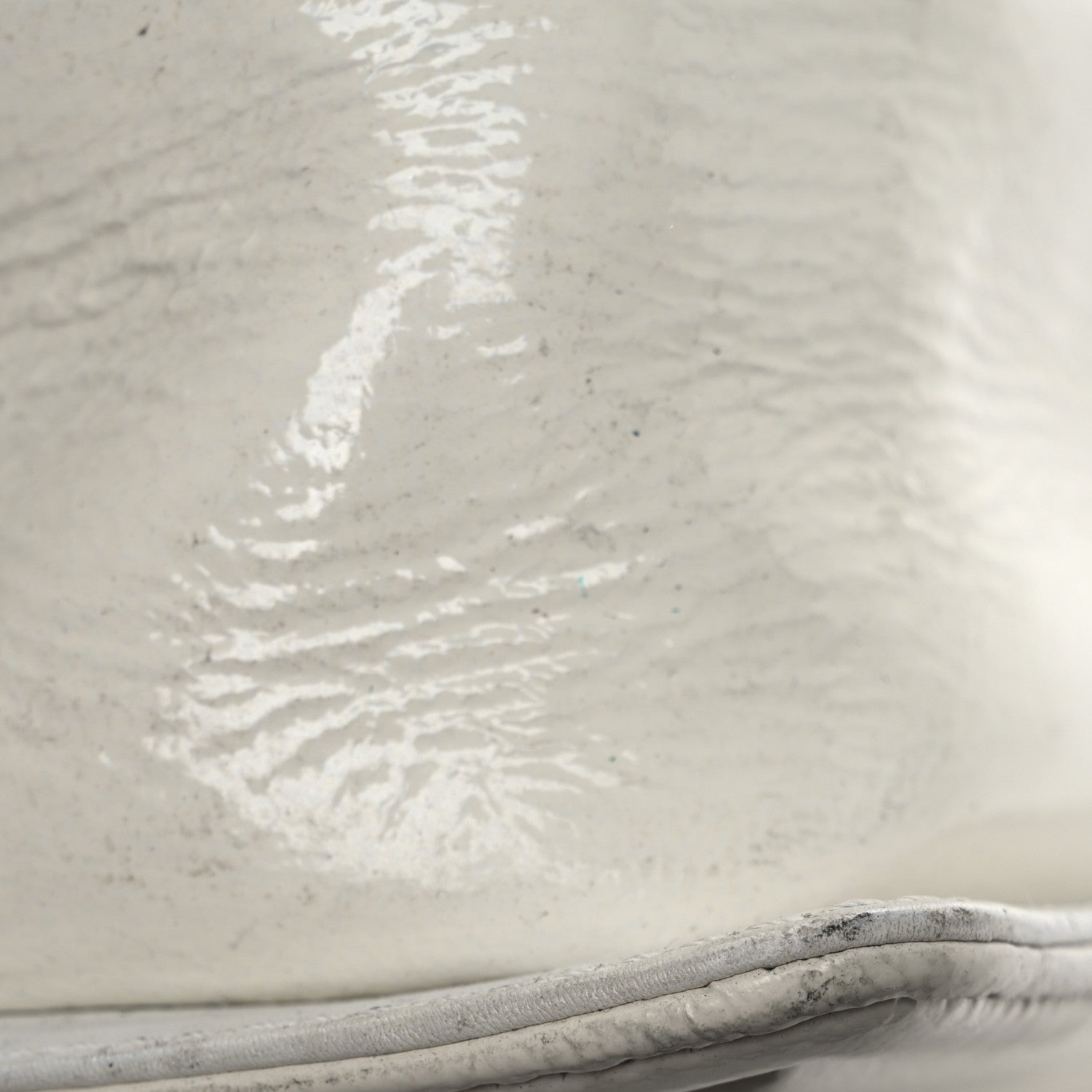 Chanel Distressed Patent Quilted Medium Boy Flap White 14 of 14