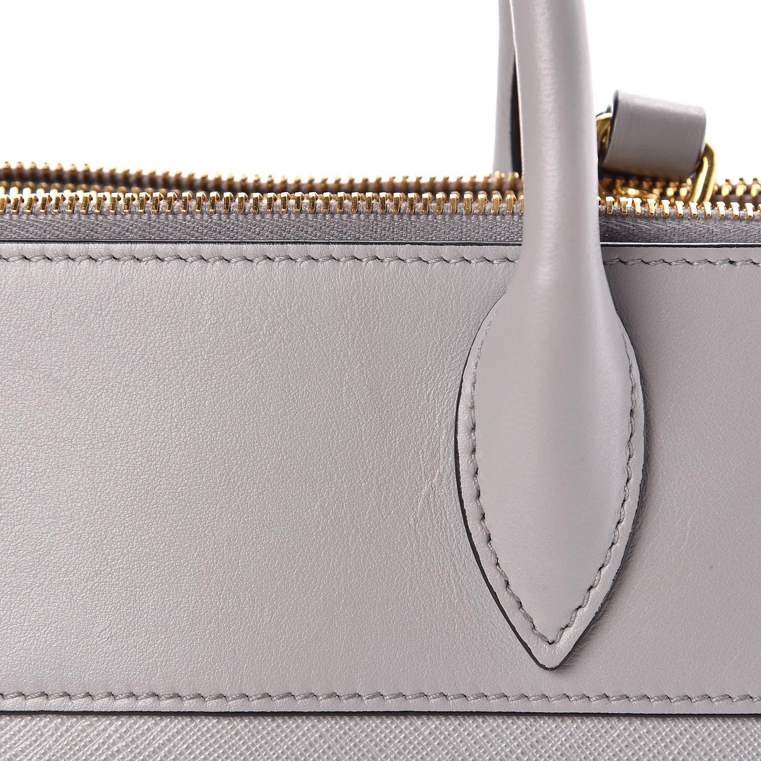 Prada Saffiano City Calf Small Esplanade Tote Nube 9 of 10