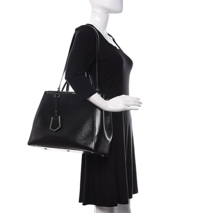 Fendi Patent Vitello Elite Regular 2Jours Tote Black 2 of 11