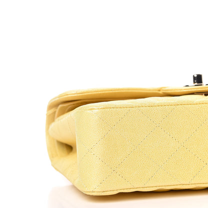 Chanel Iridescent Caviar Quilted Small Double Flap Yellow 6 of 12