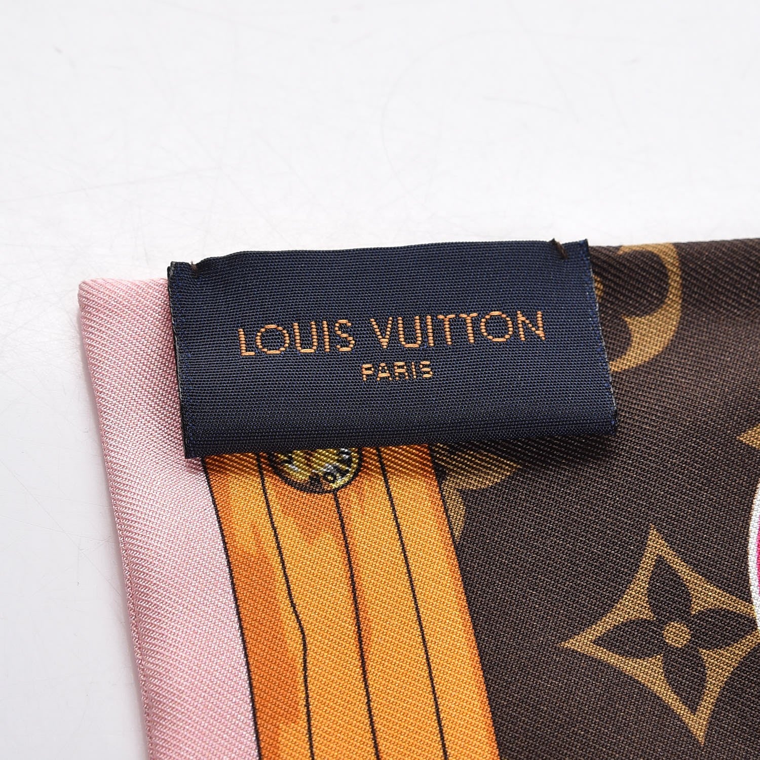 Louis Vuitton Silk Monogram Summer Trunks Bandeau Brown 3 of 6