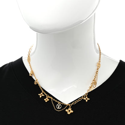 Louis Vuitton Metal Blooming Supple Necklace Gold 2 of 6