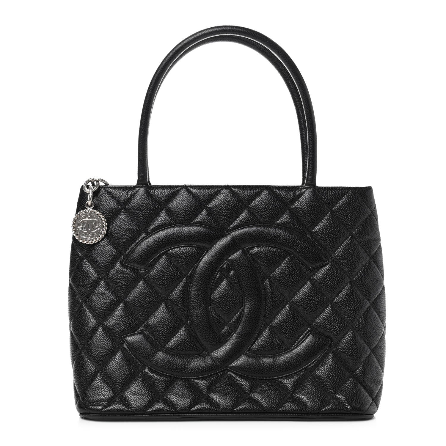Chanel Caviar Quilted Medallion Tote Black 1 of 9