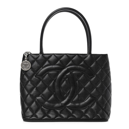 Chanel Caviar Quilted Medallion Tote Black 1 of 9