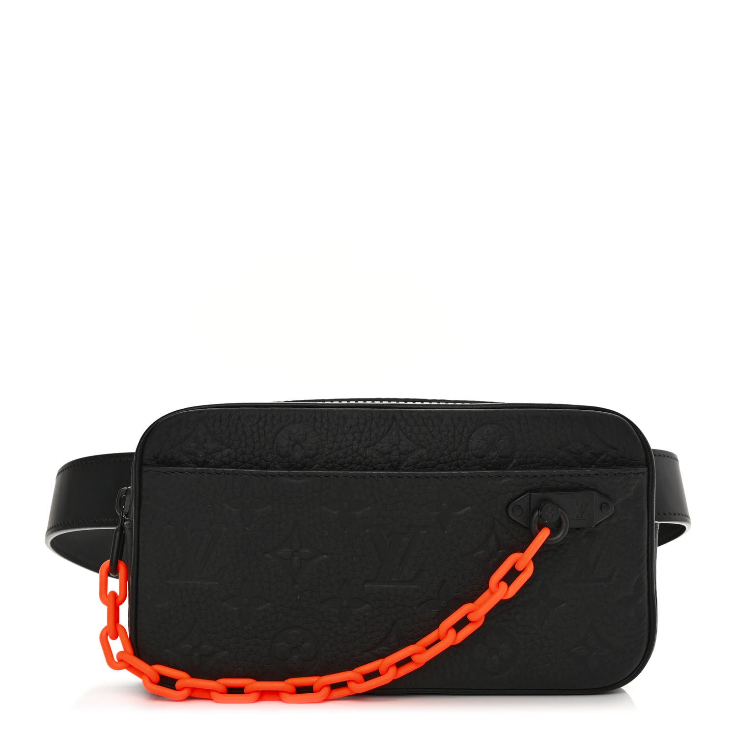 Louis Vuitton Taurillon Monogram Uniformes Solar Ray Soft Pochette Volga Belt Bag Black 1 of 10