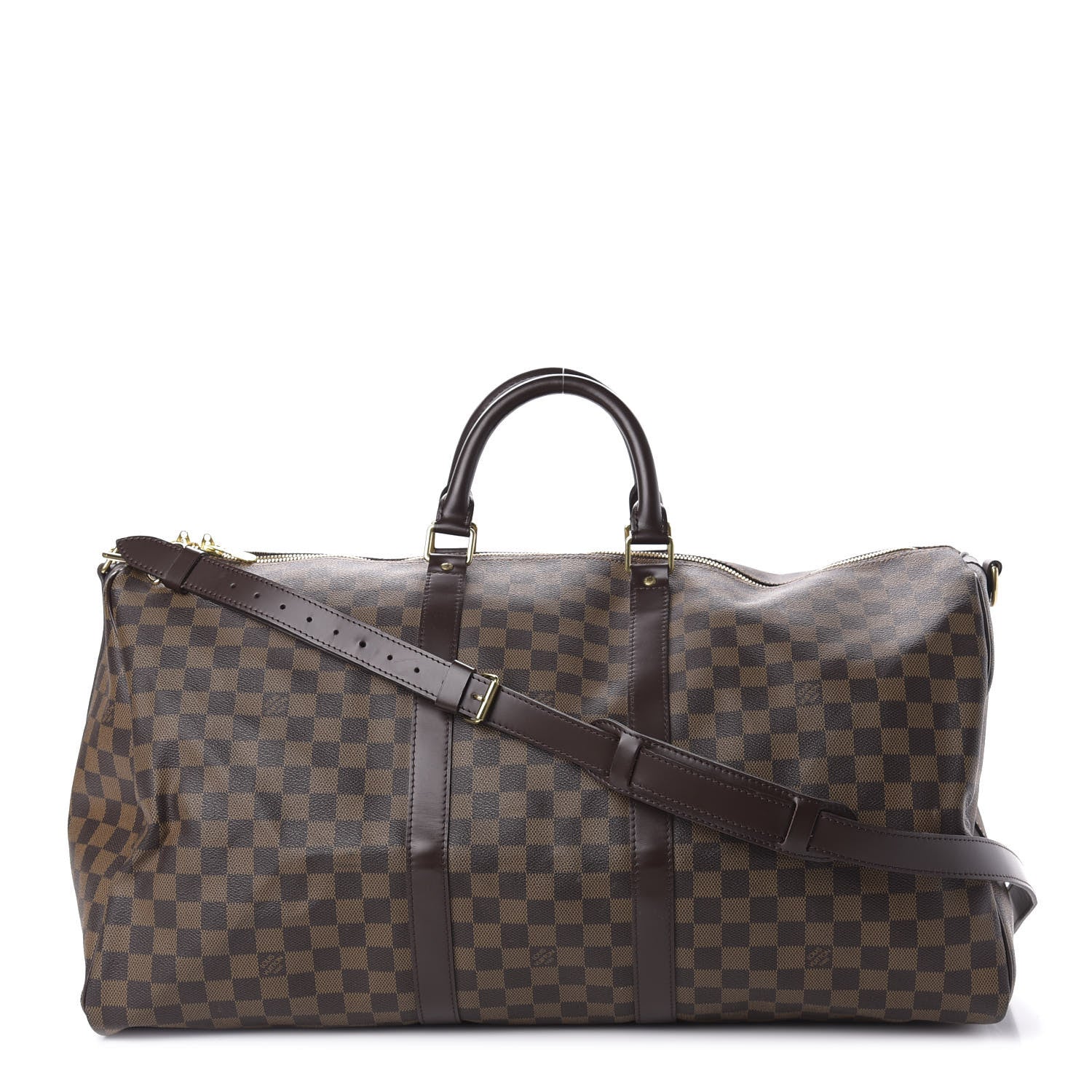 Louis Vuitton Damier Ebene Keepall Bandouliere 55 1 of 12