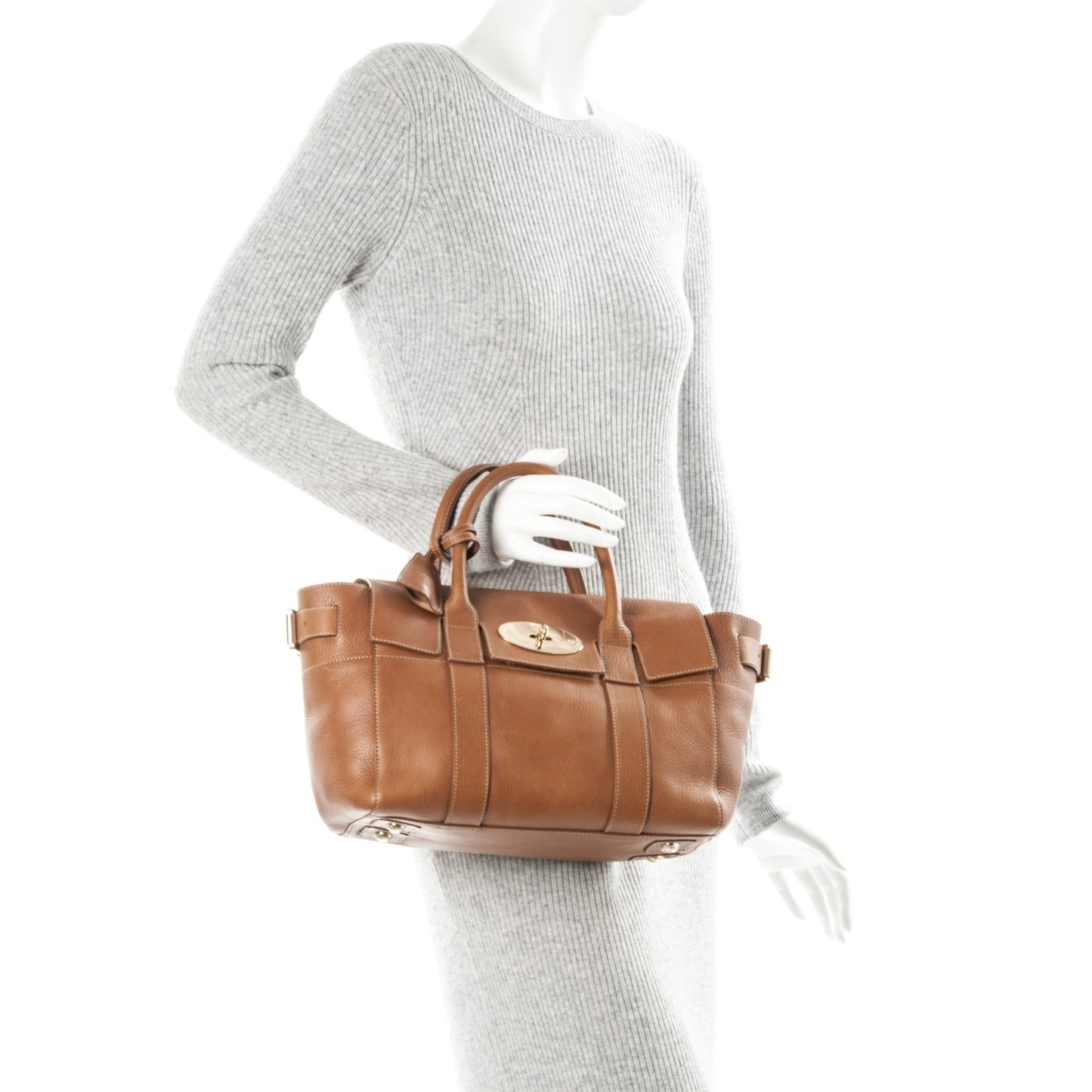 Natural Leather Small Buckle Bayswater Oak