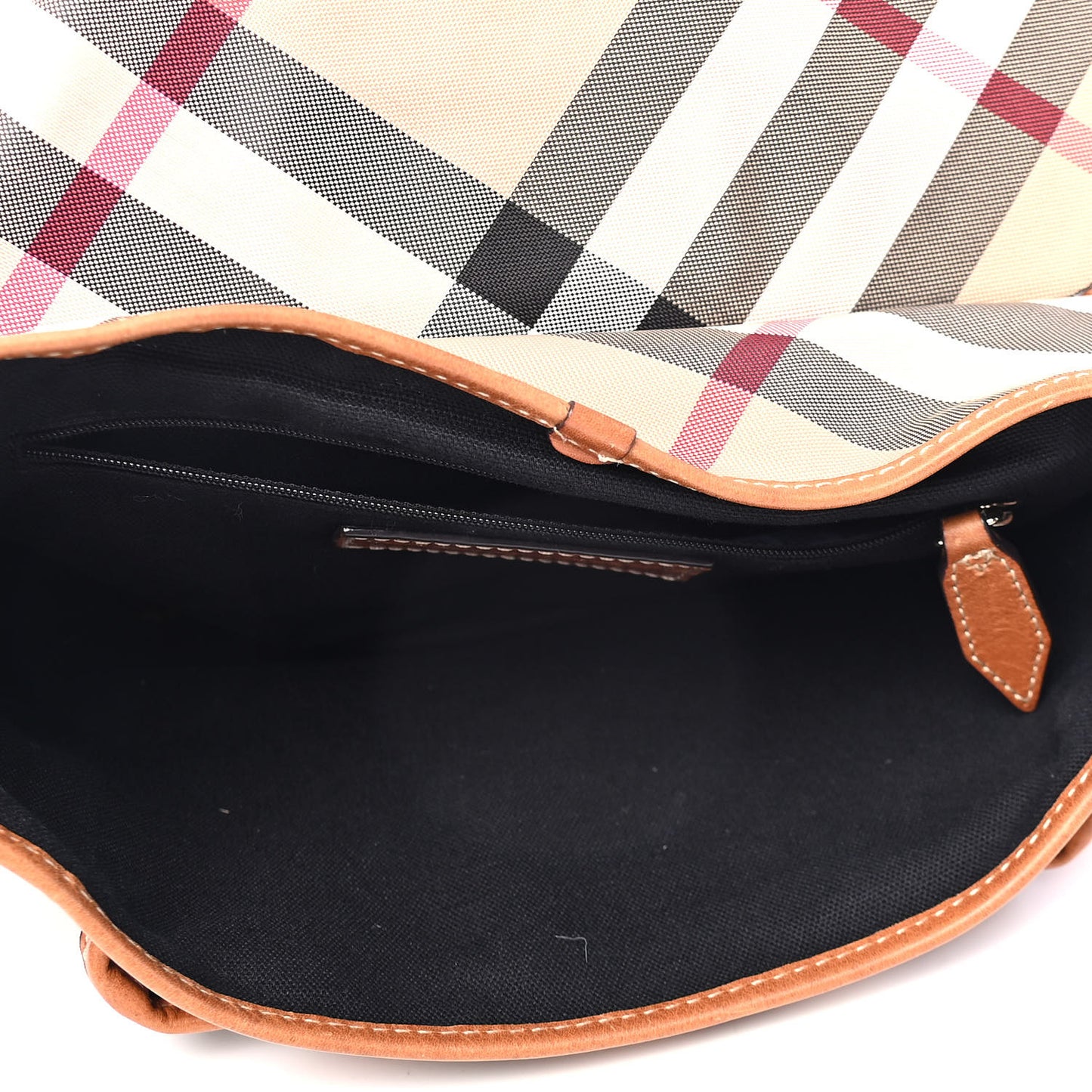 Nova Check Messenger Bag Brown