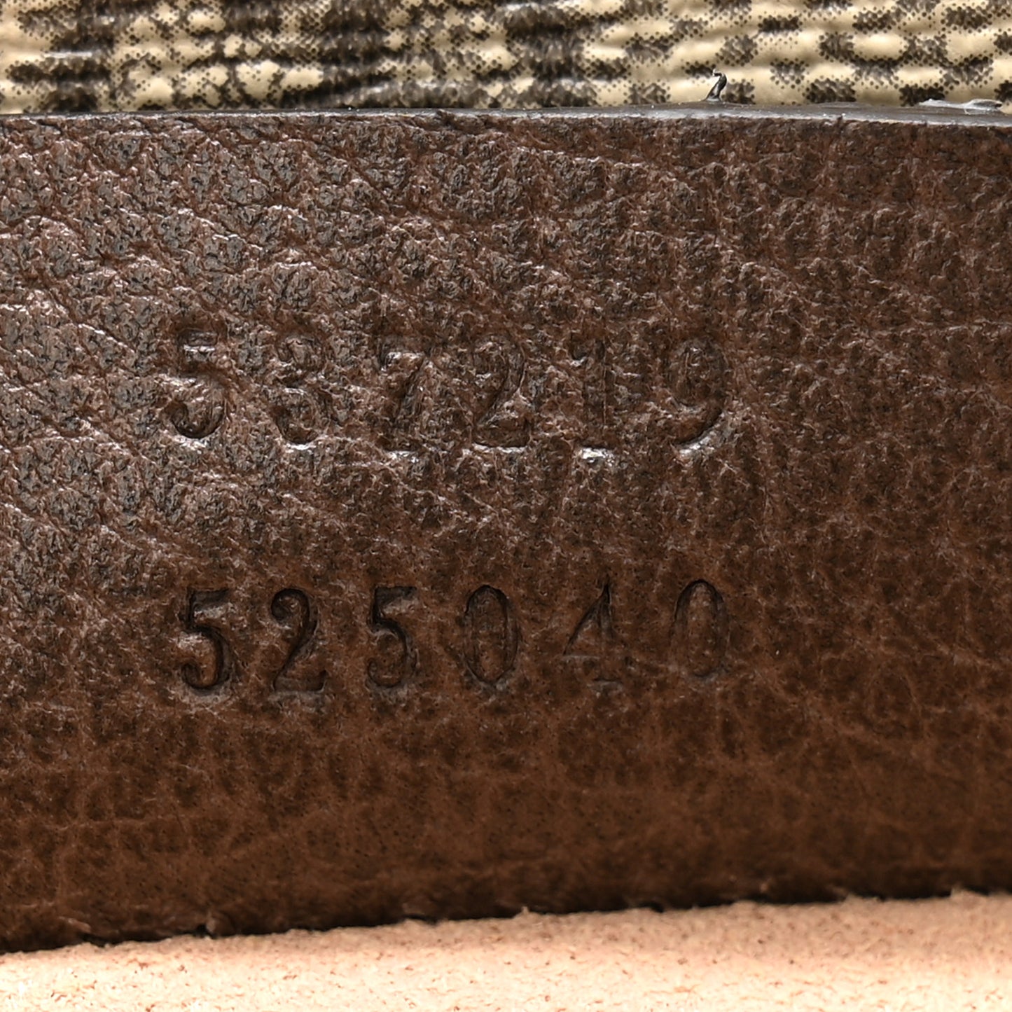 GG Supreme Monogram Large Rajah Chain Clutch Brown