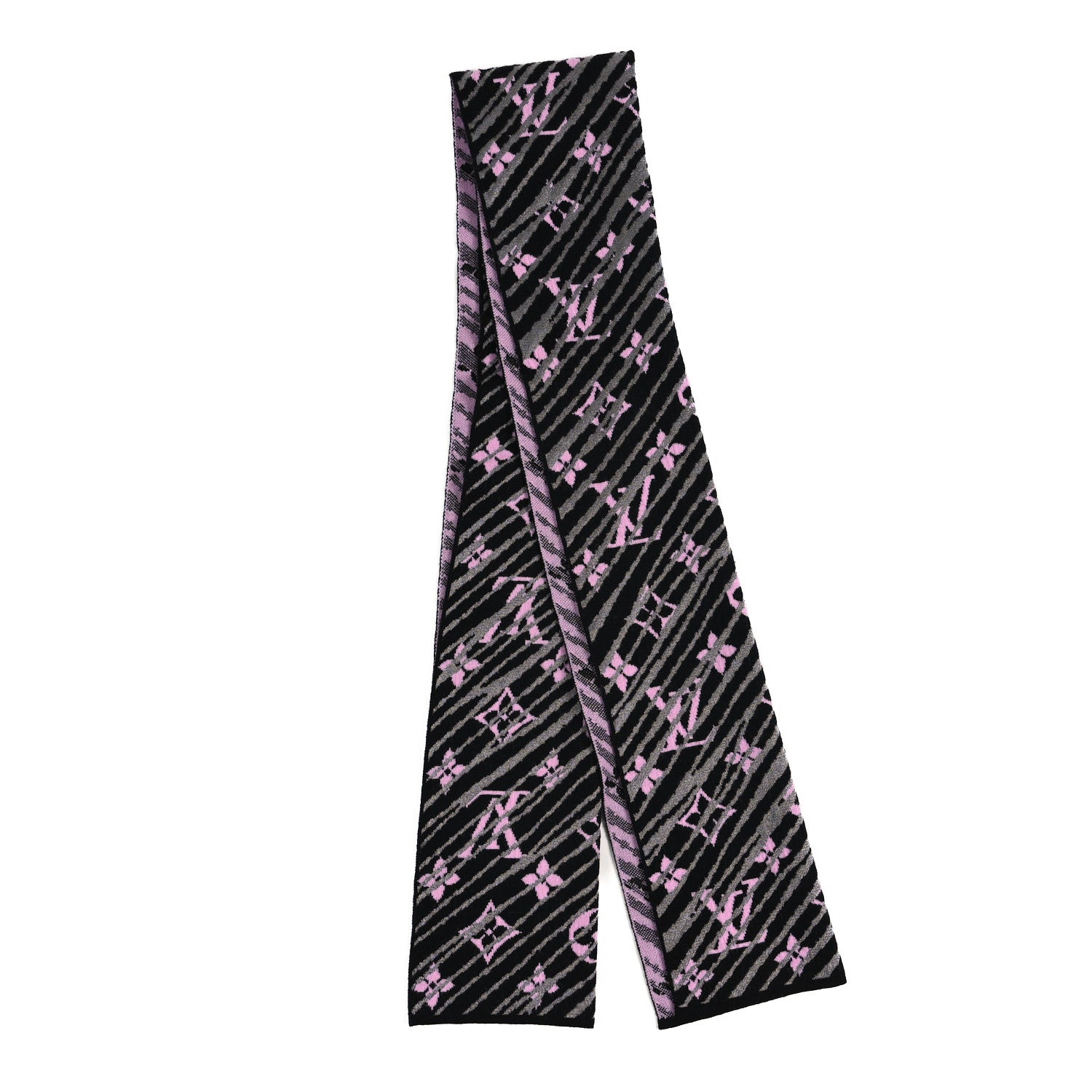 Louis Vuitton Wool Polyester Epi Storm Scarf Pink 2 of 3