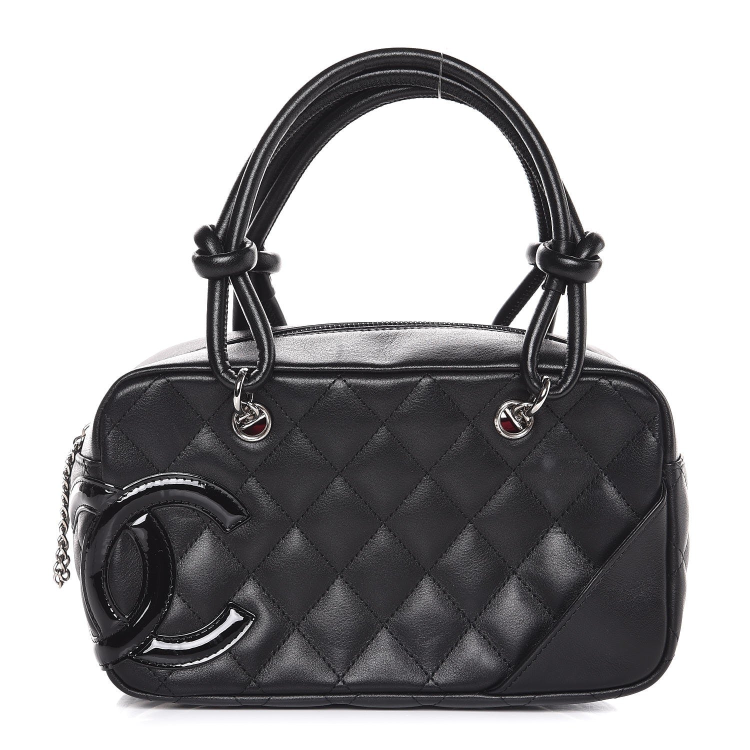 Chanel Calfskin Quilted Small Cambon Bowler Black 1 of 10