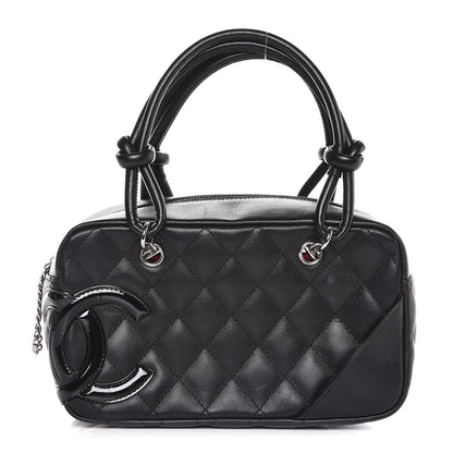 Chanel Calfskin Quilted Small Cambon Bowler Black 1 of 10