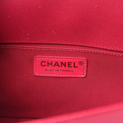 Chanel Caviar Quilted Medium Boy Flap Fuchsia 6 of 15