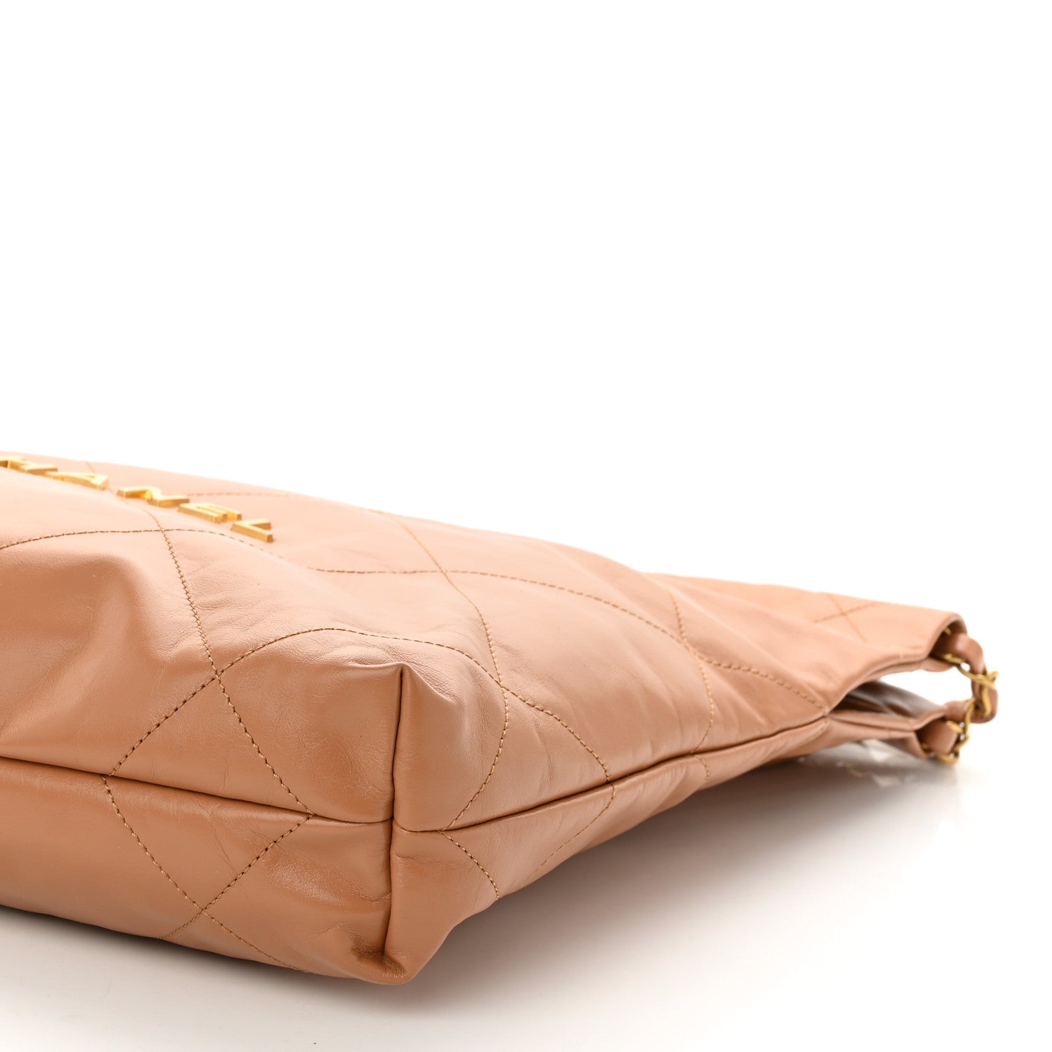 Chanel Shiny Calfskin Quilted Small Chanel 22 Beige 10 of 10