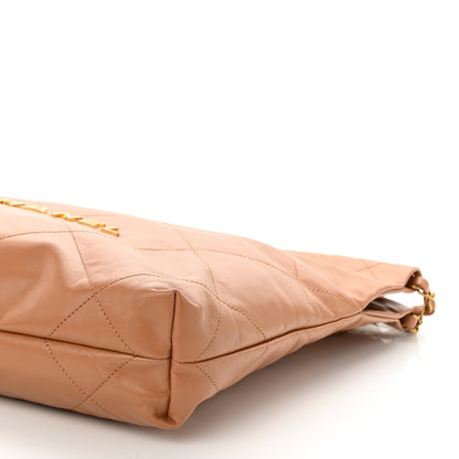 Chanel Shiny Calfskin Quilted Small Chanel 22 Beige 10 of 10