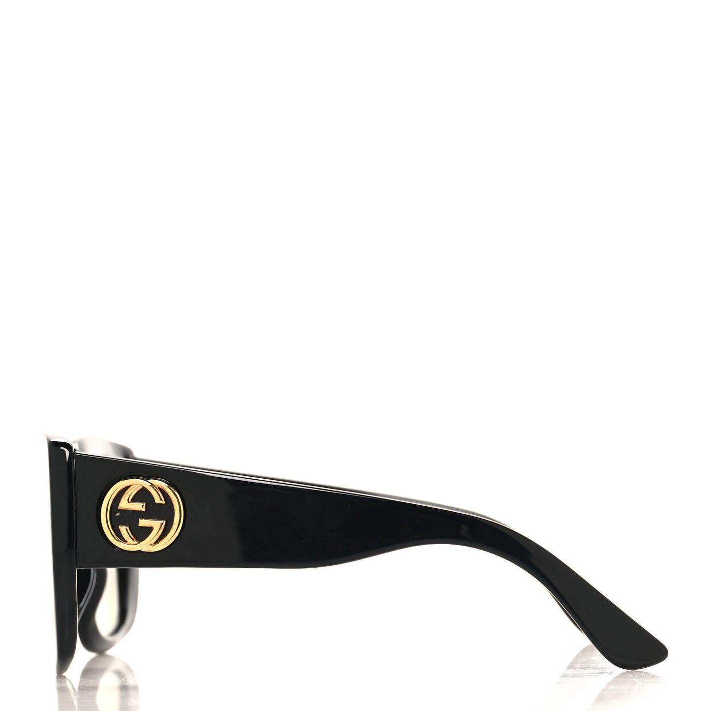 Acetate Square Frame Sunglasses GG0141S Black