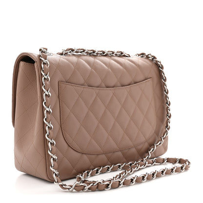 Chanel Caviar Quilted Jumbo Single Flap Brown 2 of 10