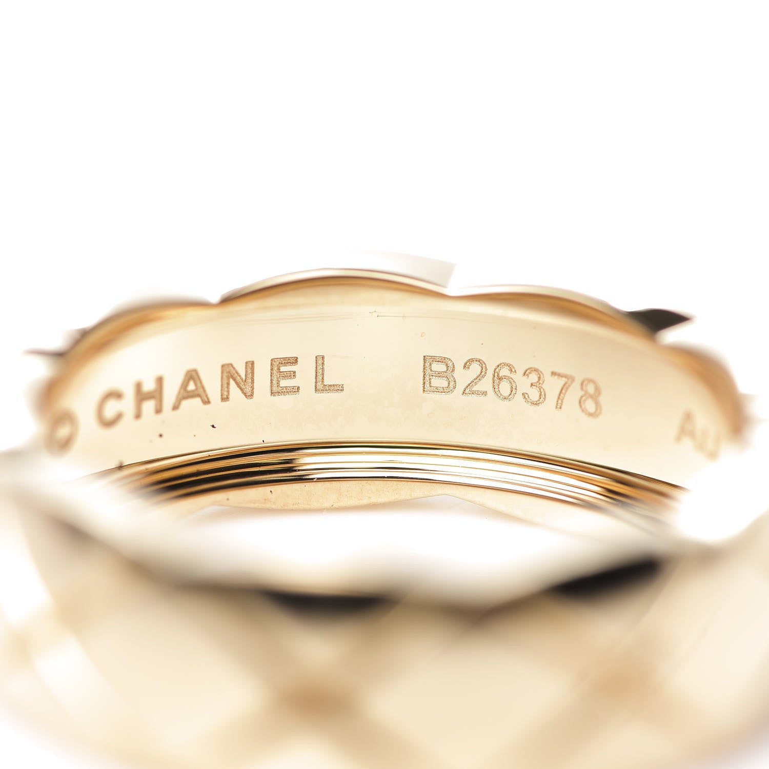Chanel 18K Yellow Gold Small Coco Crush Ring 54 7 7 of 7