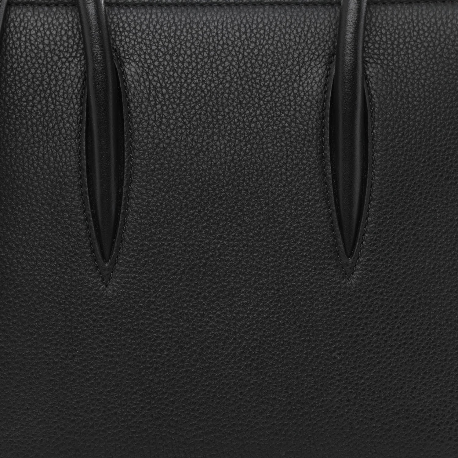 Christian Louboutin Calfskin Empire Patent Studded Small Paloma Black 6 of 8