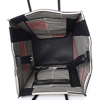 Celine Cotton Canvas Stripped Medium Phantom Luggage Multicolor 5 of 10