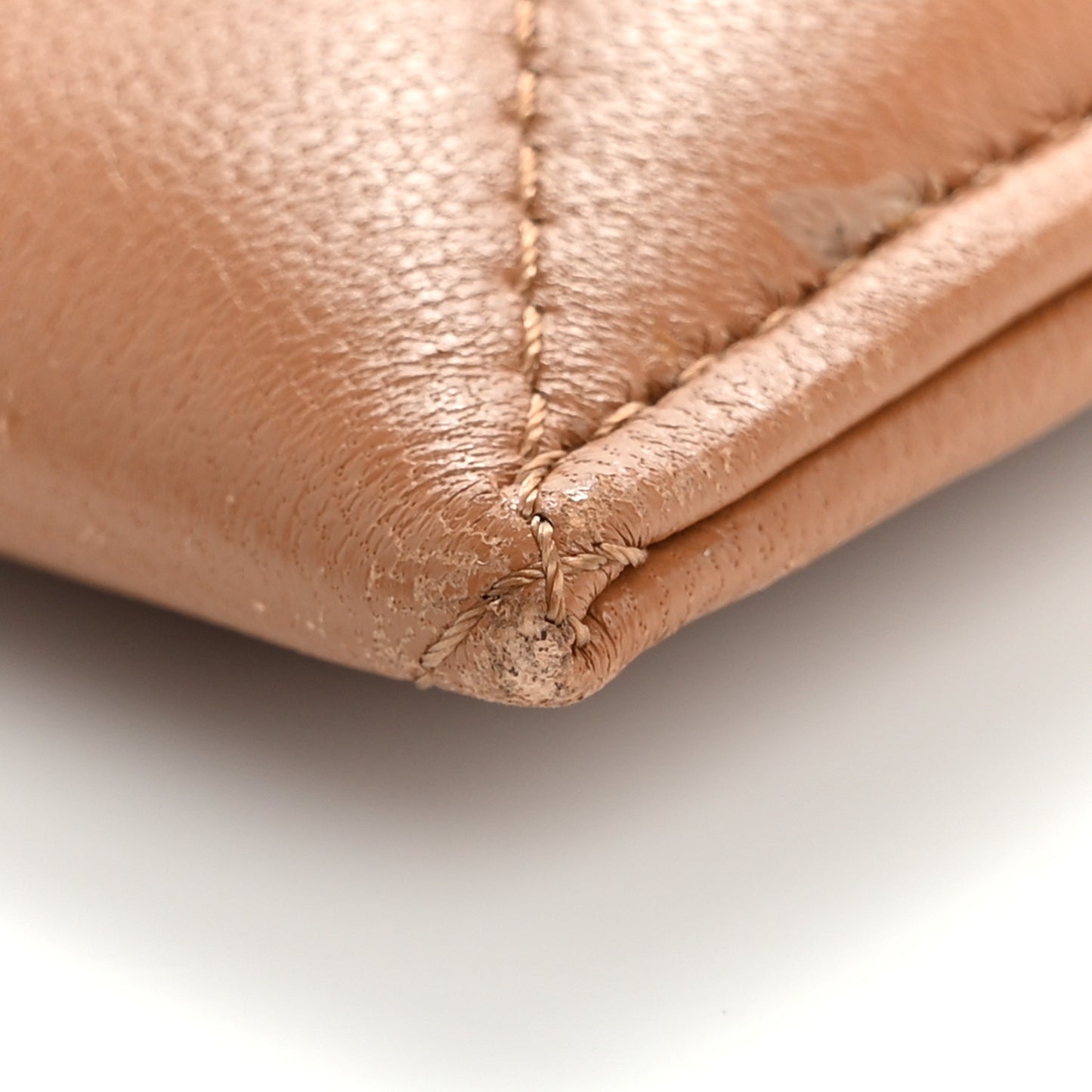 Lambskin Quilted Chanel 19 Card Holder Brown