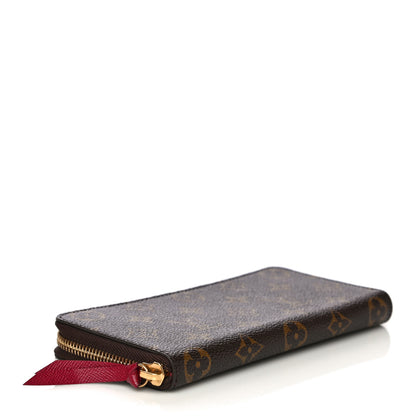 Louis Vuitton Monogram Clemence Wallet Fuchsia 3 of 9