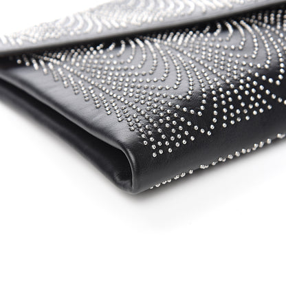 Alaia Calfskin Studded Envelope Clutch Black 7 of 9