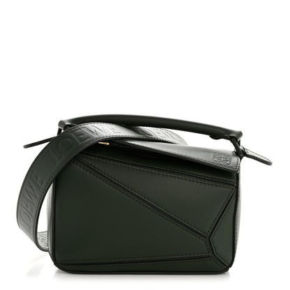Loewe Satin Calfskin Mini Puzzle Bag Vintage Khaki 1 of 13