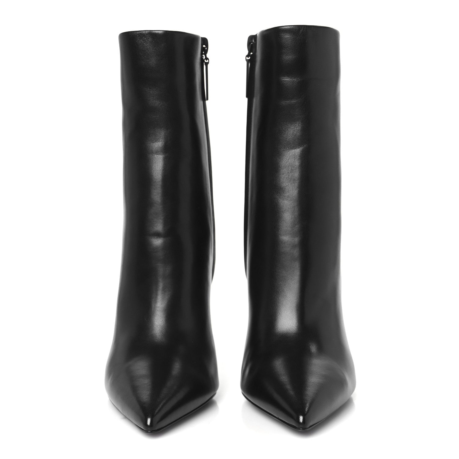 Saint Laurent Calfskin Opyum Ankle Boots 36.5 Black 3 of 9