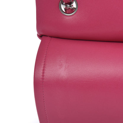 Chanel Lambskin Quilted Jumbo Double Flap Dark Pink 15 of 15