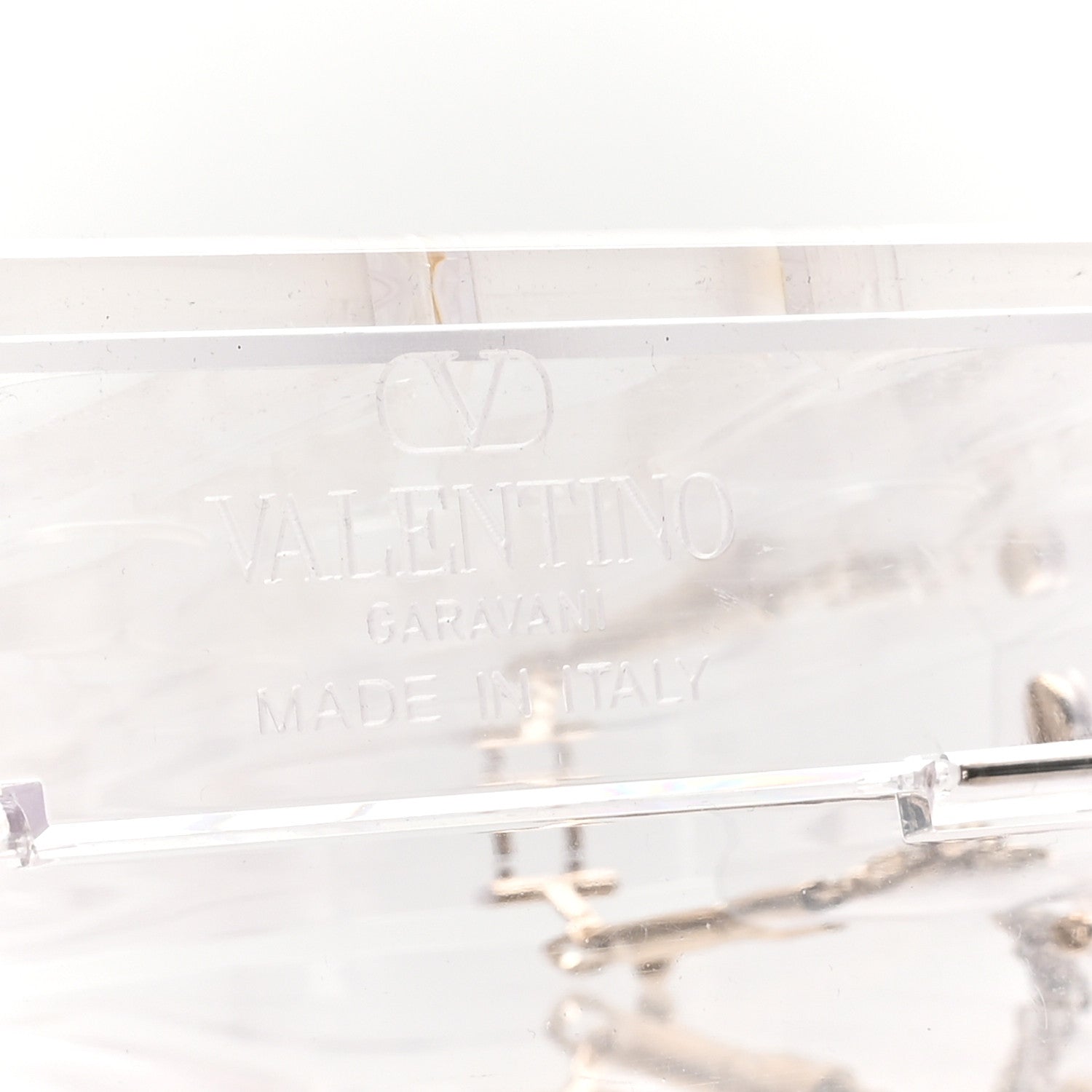 Valentino Garavani Clear Acrylic Mini Le Troisieme Shopping Bag Transparente 6 of 9