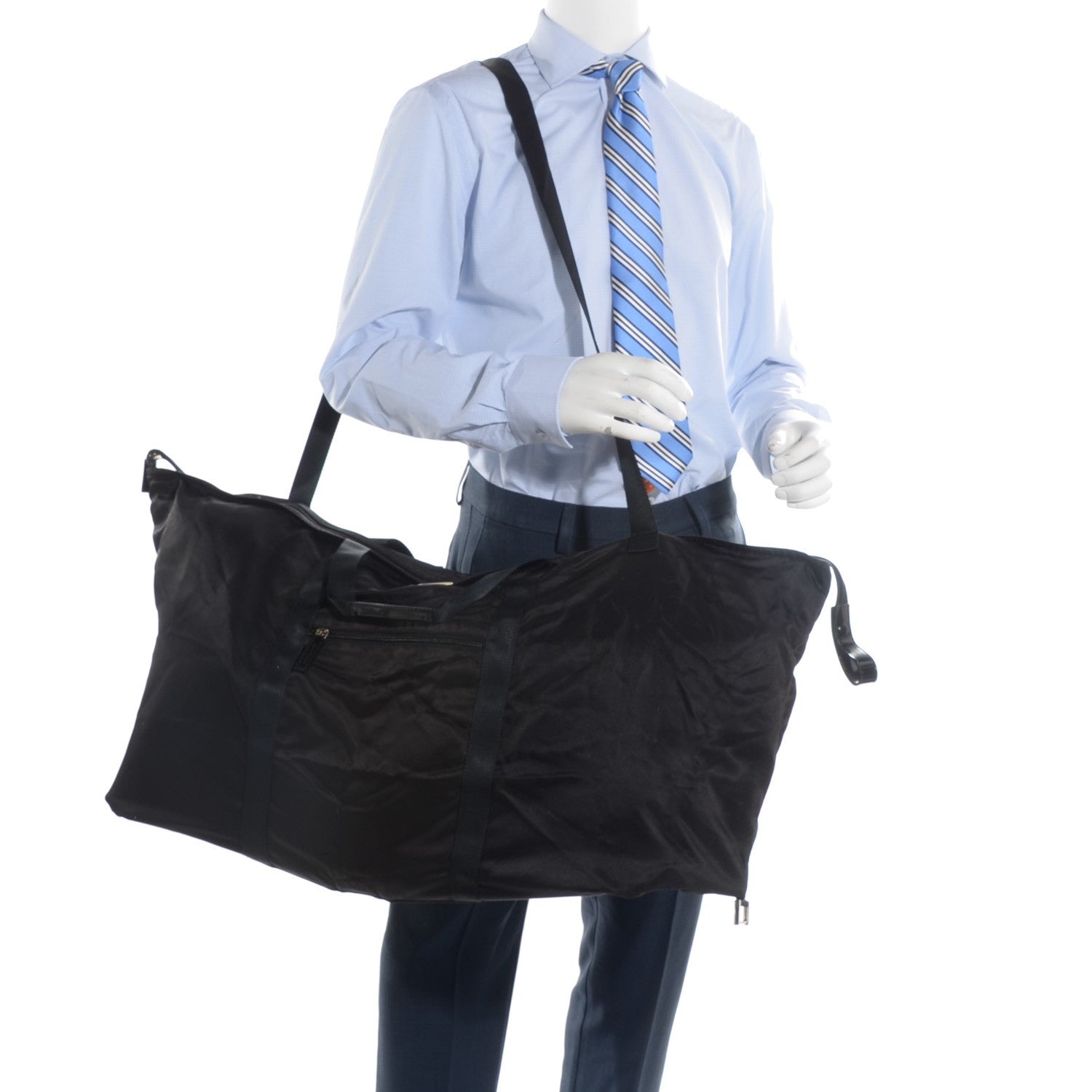 Gucci Nylon Large Collapsible Travel Tote Black 2 of 8