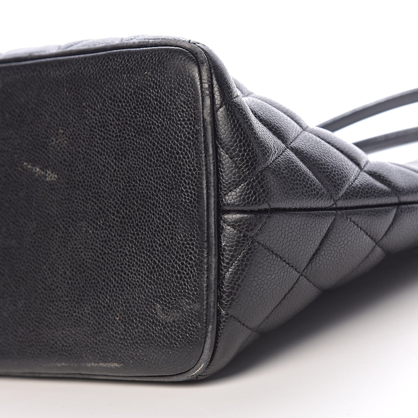 Caviar Quilted Medallion Tote Black