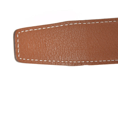 Hermes Box Togo 32mm H Belt 85 Black Gold 4 of 9