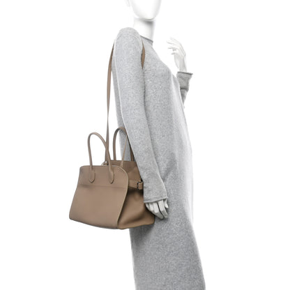 The Row Matte Grained Calfskin Soft Margaux 12 Dark Taupe 2 of 11