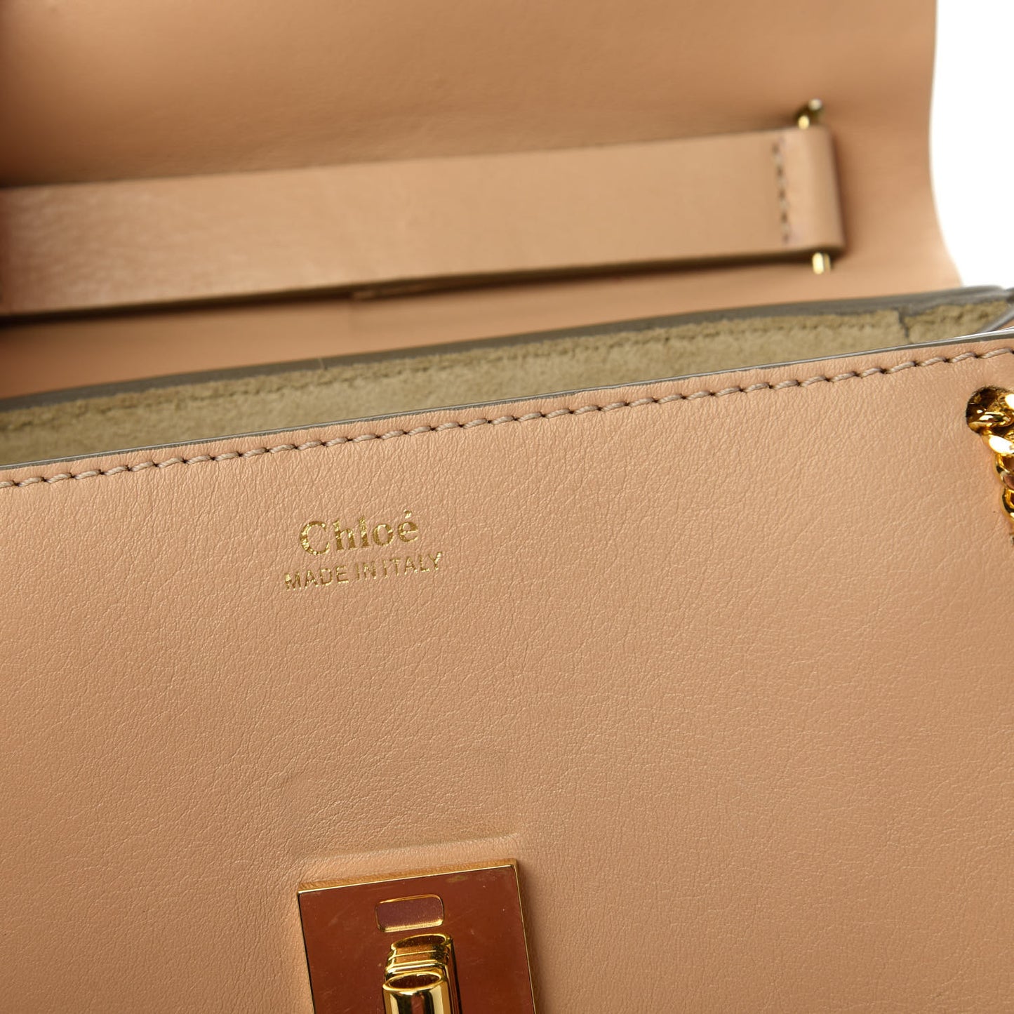 Calfskin Mini Drew Chain Shoulder Bag Blush Nude