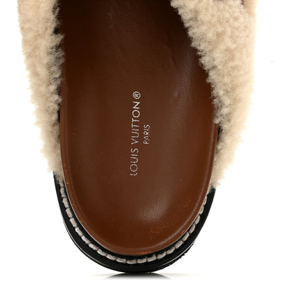 Louis Vuitton Shearling Paseo Flat Comfort Mule 37 Brown 7 of 11