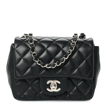 Chanel Lambskin Quilted Mini Square Flap Black 1 of 11