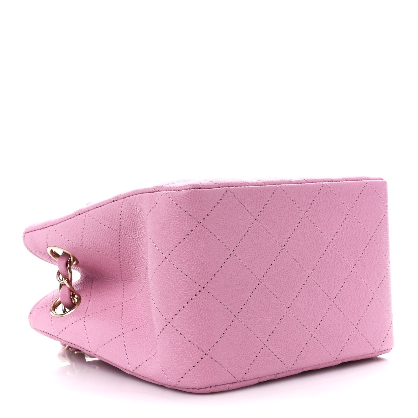 Caviar Quilted Mini Bucket Bag Pink