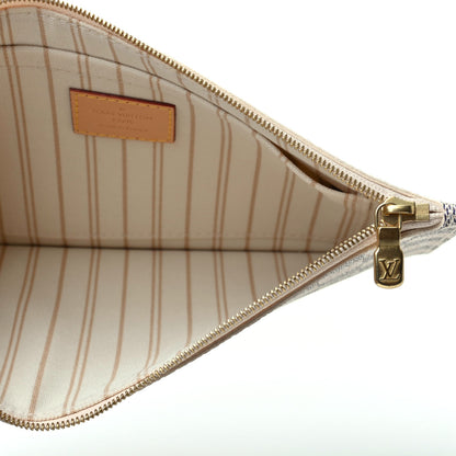Louis Vuitton Damier Azur Neverfull MM GM Pochette 5 of 7