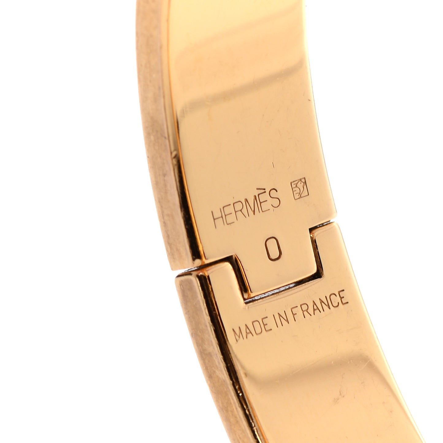 Enamel Narrow Clic Clac H Bracelet PM White