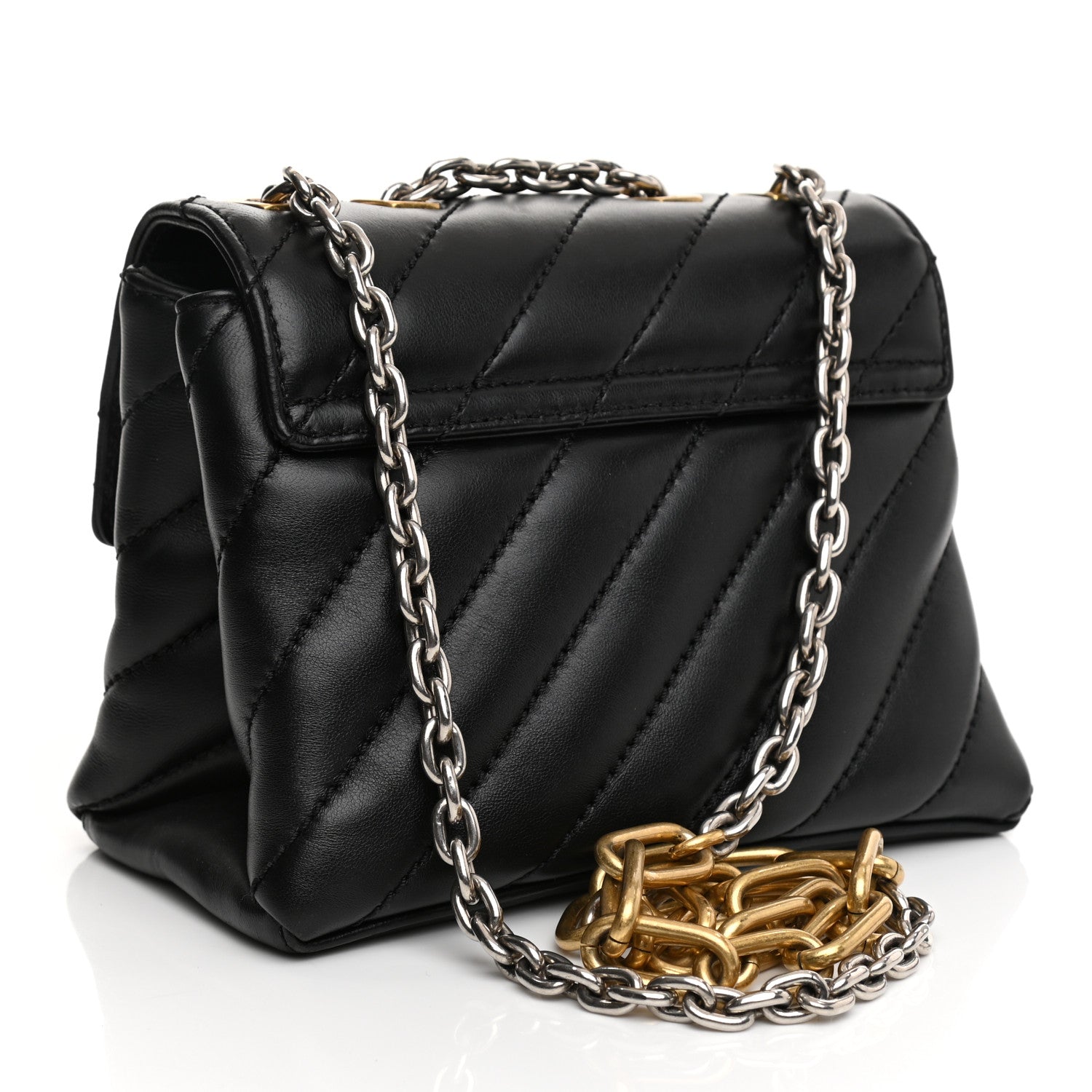 Off-White Calfskin Diagonal Quilted Jackhammer 19 Shoulder Bag Black 4 of 11