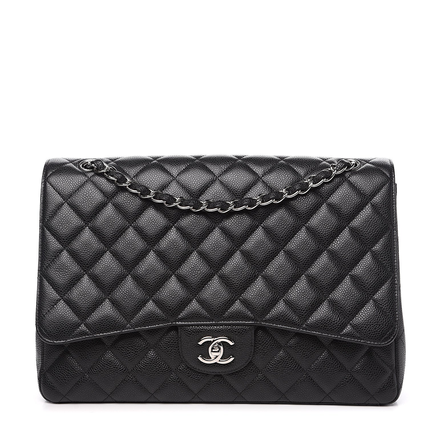 Chanel Caviar Quilted Maxi Single Flap Black 1 of 8