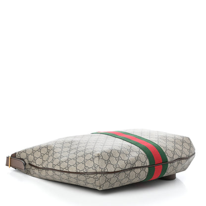 Gucci GG Supreme Monogram Web Ophidia Half Moon Hobo Brown 4 of 9